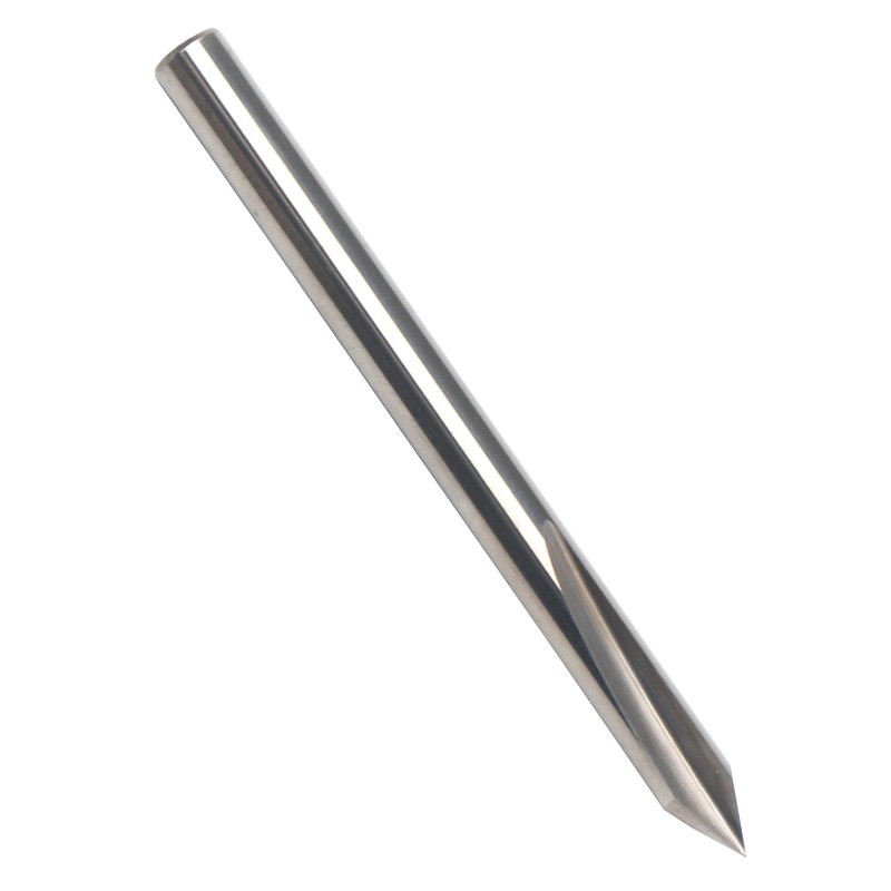 Bit de 60 de grade V, EnPoint Metal Bit Gravură Carbură Dură Tip con de tip Bone de gravare CNC cu 2-flaut 1/8 