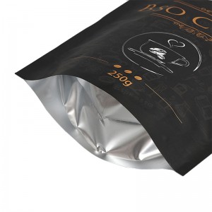 Pungi de cafea logo personalizate reutilizabile geanta stand up cu ziplock Pungi de ambalare pentru cafea