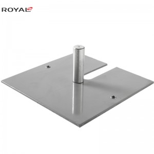 Țeavă și placă de bază drapată