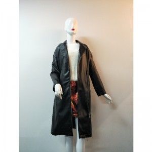 Jacheta PU din Lungime Lungă RLWPJ0021N