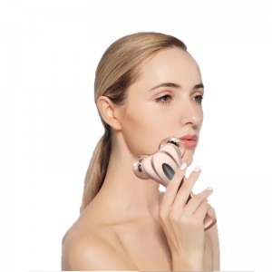Roller facial 3D Microcurrent, Masaj pentru corpul cu frumusețe multifun pentru frumusețe pentru anti-îmbătrânire, îmbunătățește conturul facial, tonul pielii, reducerea ridurilor și pielea fermă a corpului, dimensiuni netede...