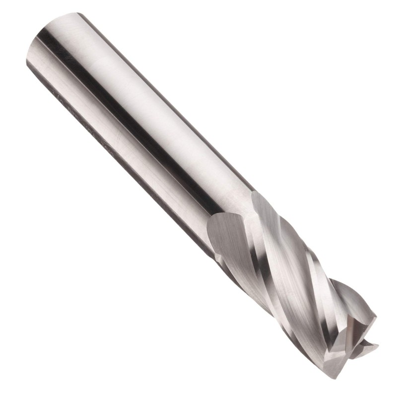 Carbură Micro Square Nose End Mill, Finition netratată (strălucitoare), 30 grade Helix, 4 flauturi, 1,5 