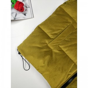 Jacheta PUFFER PENTRU BĂRBAȚI GALBEN ȘI NEGRU CONTRAST RLMPC0020N