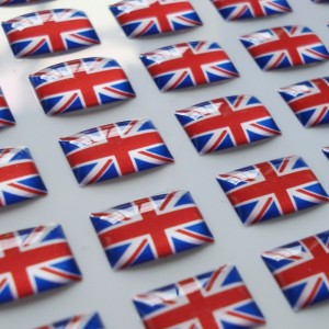 autocolant cu cupole cu steag american, emblemă Autocolante auto