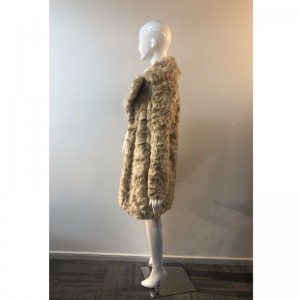 LADIES 'BEIGE LONG FUR HAT RLWF0008