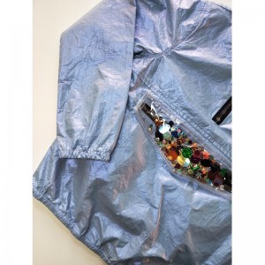 WINDERBREAKER BLACK Hooded cu copii pentru copii RLCJ0002N