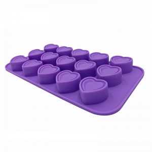 Mucegaiuri de ciocolată în formă de inimă dulce dragoste