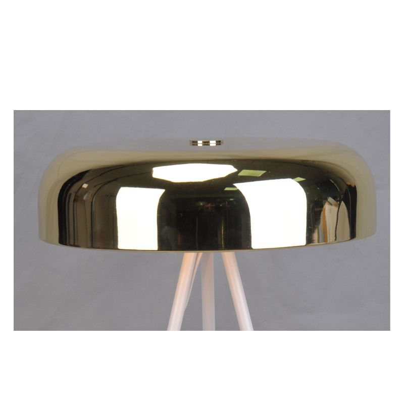 Lampa de trepied cu nuanță de metal