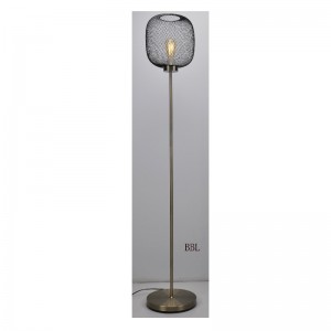 Lampa de podea modernă cu nuanță de plasă