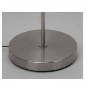 Lampă de podea modernă cu nuanță de țesătură, nuanță neagră în interior auriu