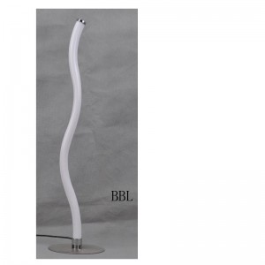 Lampa de masă LED cu tub acrilic în formă de undă