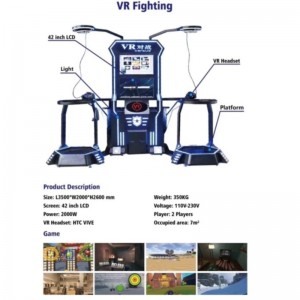 Multiplayer HTC VR Standing Interactive Shooting \/ Box \/ Saber Beat Game Simulator