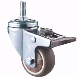 Light Duty – carcasă placată cu crom cu roată TPR moale