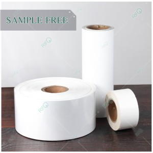 Etichete PET rezistente la căldură, hârtie autocolantă cu cod Qr personalizat, tipărit cu panglică și flexibil