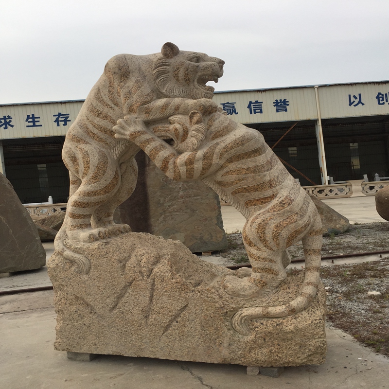 Scară largă de piatră Tigru sculpturi în piatră și sculpturi Lucrări de mână naturale pure