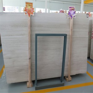 Plăci din marmură de grâu serpeggiante albe