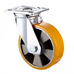 Heavy Duty - Carcasă cromată cu roată neagră TPE2