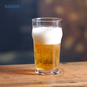 Ochelari de bere Sanzo 16oz Pint Cupă Ochelari de bere Artizanală Pint Sticlă fabricată la mașină Ochelari de bere cu pint ieftin
