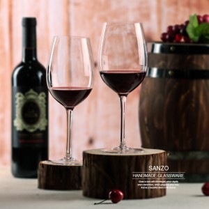 SANZO Pahar de vin plutitor acrilic Sticlă pictată manual Pahar cu ghete cu litere înghețate