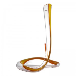 Decantor de vin roșu în stil șarpe magic \/ Flagon 1200ml \/ 40oz Cruves netede