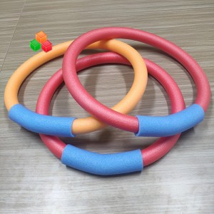 Cea mai vândută promoție rotundă tăiță din spumă din polietilenă solidă dimensiune diferită culoare EPE EVA tubul cu piscină din spumă