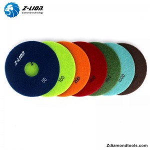 ZL-123D plăcuțe de lustruit cu rășină uscată pentru granit, marmură, piatră artificială