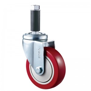 Mediu de lucru - Carcasă cromată cu roată Diamand TPE roșie