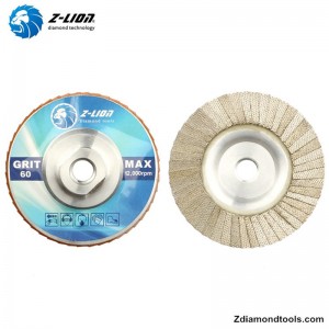 ZL-WMCY01 disc de șlefuire cu 4 diamante din aluminiu cu fir pentru ceramică, oțel