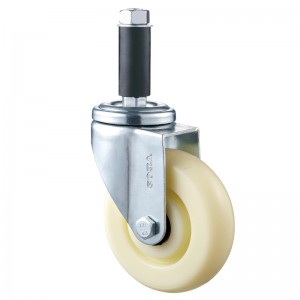 Mediu serviciu - Carcasă placă cromată cu roată TPE albă