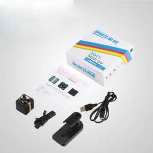 Cameră de buzunar portabil Real HD 720P SQ11, unghi de vedere de 140 de grade