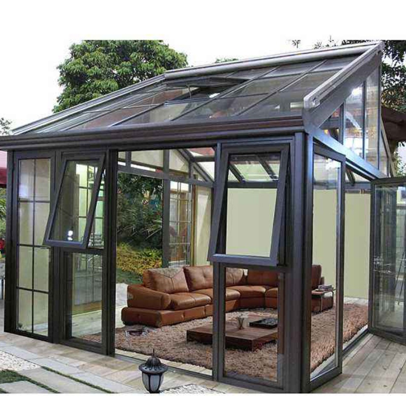 Cameră de soare din aluminiu / grădină de iarnă / casă de sticlă