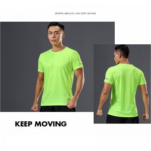 Tricouri echipate cu mânecă scurtă pentru bărbăți, cu toc uscat, cool FDMM004