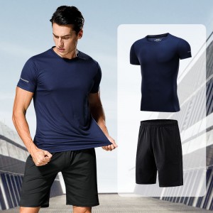 Tricouri echipate cu mânecă scurtă pentru bărbăți, cu toc uscat, cool FDMM004