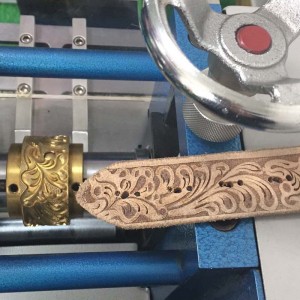 mașină de gravat cu role de curea din piele