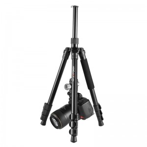 KINGJOY G555 61,5 in \/ 156 cm Set de monopod pentru trepied pentru cameră flip Lock, trepied portabil ușor cu cap de bilă panoramică 360 ° + placă cu eliberare rapidă de 1\/4 \