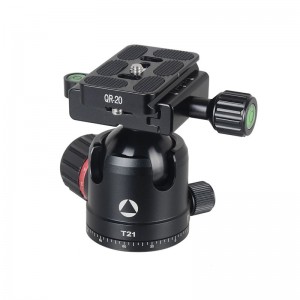 Kingjoy Cântece de fotografiere cu unghi scăzut cel mai vândut 4 secțiuni Trepied din aluminiu cu cap de bilă, cu gravitație joasă