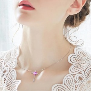 Înger cu aripi colier pandantiv inimă scrisoare dragoste colier safir ametist colier pietre pretioase pentru femei argint 925