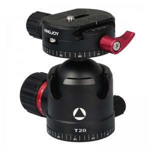 Capul cu bile cu profil redus Kingjoy T20 cu placă cu eliberare rapidă panoramică