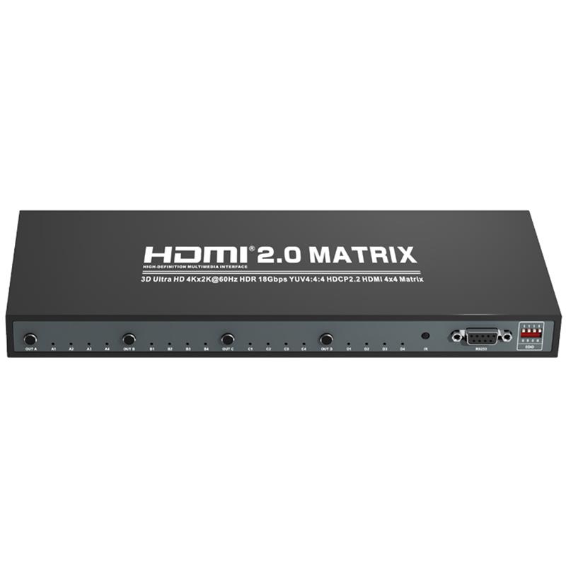 V2.0 HDMI 4x4 Matrix Support Ultra HD 4Kx2K @ 60Hz HDCP2.2 18Gbps