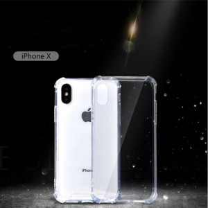 Carcasă pentru telefon mobil iPhone X \/ iPhone XS TPU + PC transparent și anti-impact