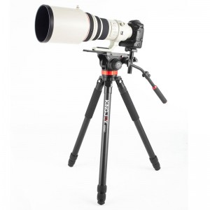 Mâner pentru suport pentru trepied din aluminiu Kingjoy pentru camera digitală cu cap fluid pentru fotografia K5007