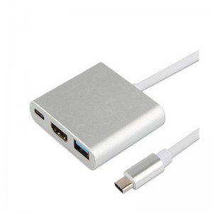 USB tip C TO HDMI + USB 3.0 + tip C adaptor hub