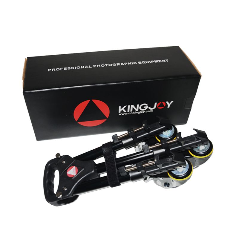 Kingjoy profesional Heavy duty trei roti video trepied dolly slider VX-600 alte accesorii pentru trepieduri