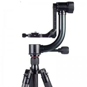 KINGJOY cap de trepied pentru camera foto din gimbal din aluminiu grele KH-6900 pentru camera cu lentile lungi