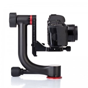 KINGJOY Accesorii pentru trepied din fibră de carbon de înaltă capacitate Capul Gimbal cu placă de eliberare rapidă Arca-Elvețiană până la 50 kg \/ 20 kg