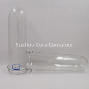 65mm 240g Dimensiune gât 72mm Plasitc Preformă pentru animale de companie pentru apă pentru băuturi cu apă