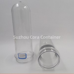 55mm 156g Dimensiune gât 62mm Plasitc Preformă pentru animale de companie pentru apă pentru băuturi cu apă