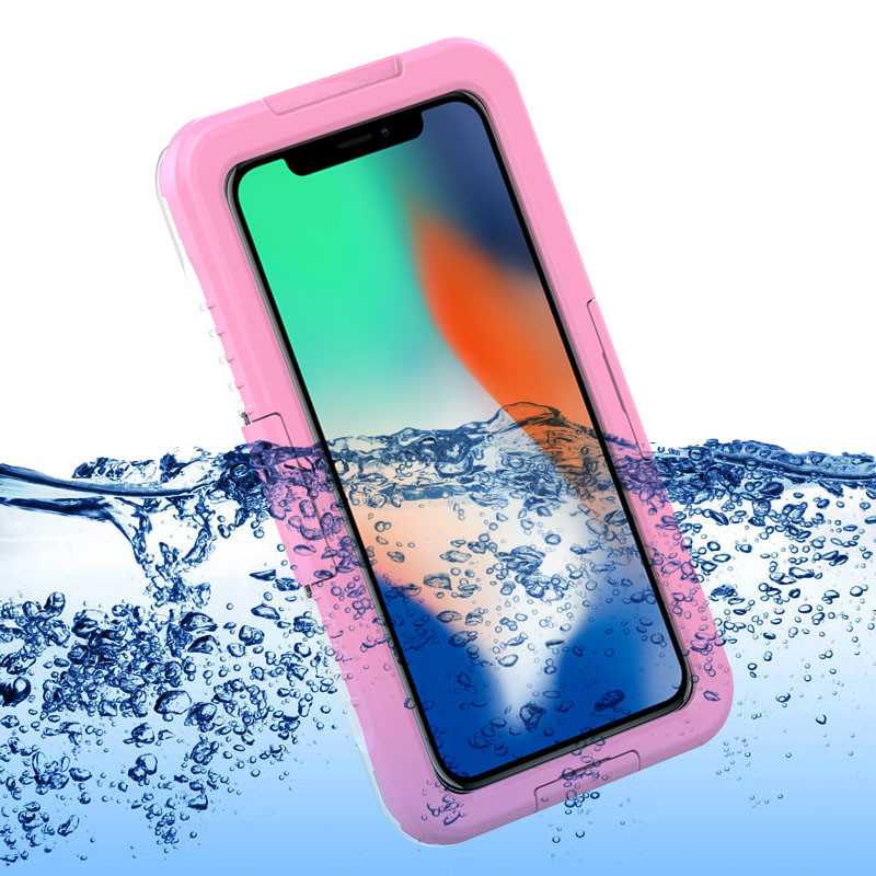 Bune cazuri impermeabile sac uscat pentru iphone XS Max telefon mobil wterproof sac (Roz)