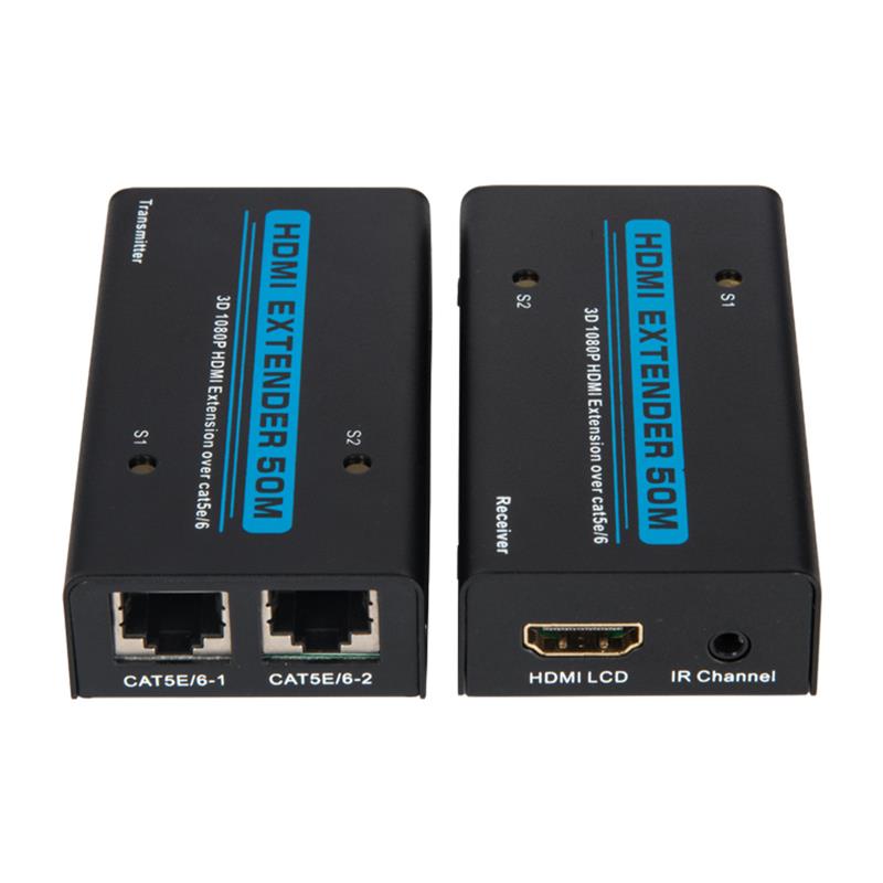 Extensor HDMI V1.3 50m peste cablu Dual cat5e / 6 Suport Full HD 1080P