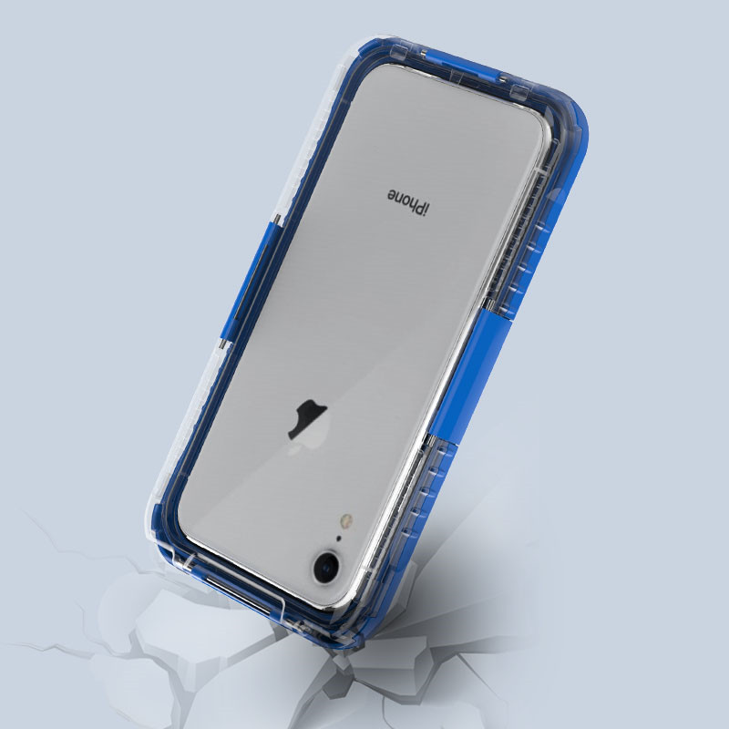 Pachet impermeabil pentru iphone rezistent la șocuri de apă cel mai bun caz impermeabil pentru iphone XR (albastru)